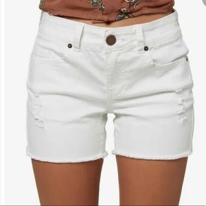 ONeill white denim shorts